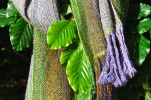 Bluebell wood kidsilk scarf folds