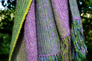 Bluebell wood scarf folds