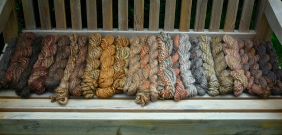 Leicester long wool skeins range